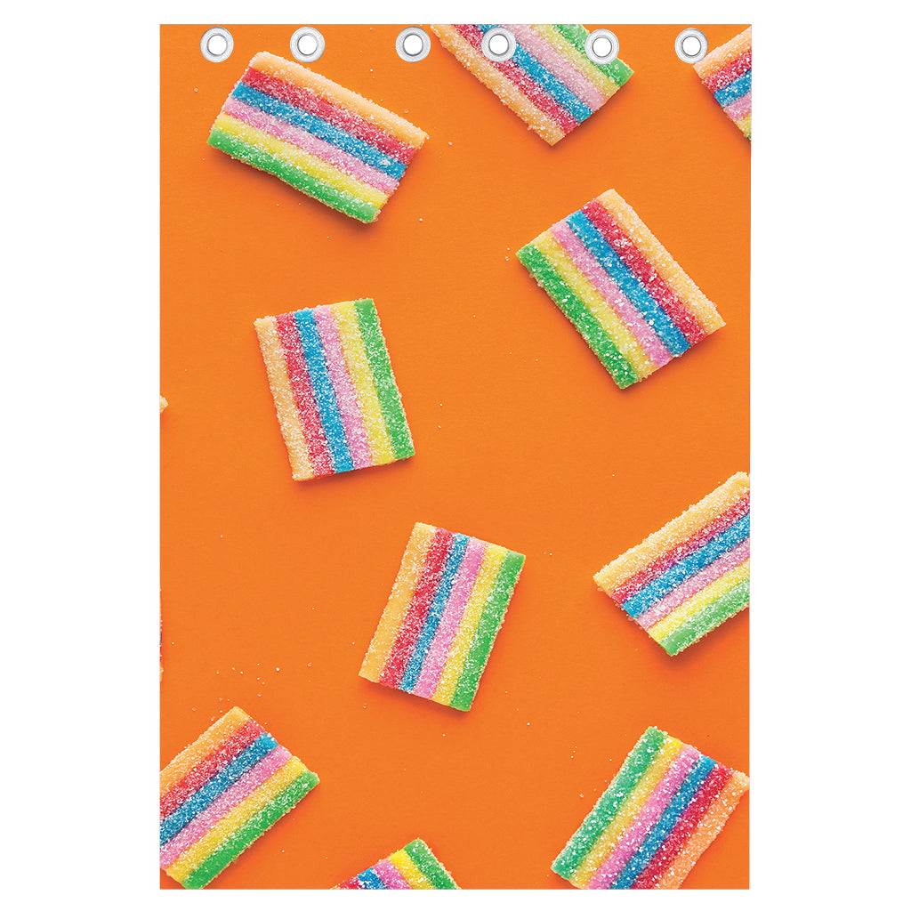 Colorful Gummy Print Curtain