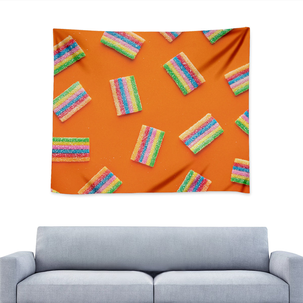 Colorful Gummy Print Tapestry