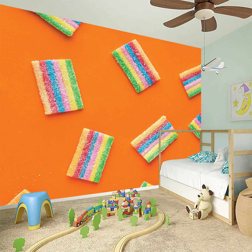 Colorful Gummy Print Wall Sticker