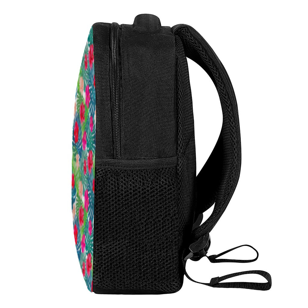Colorful Hawaii Floral Pattern Print Casual Backpack