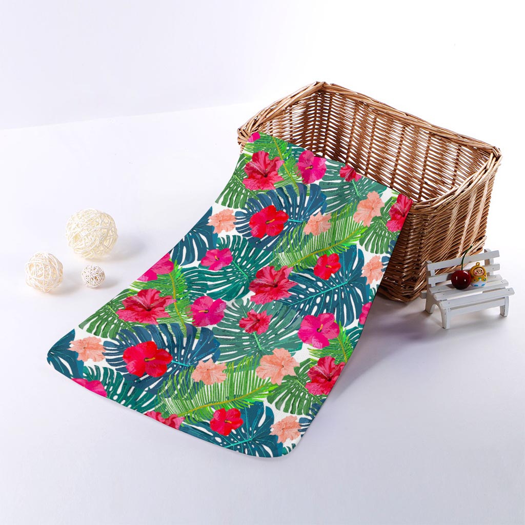 Colorful Hawaii Floral Pattern Print Towel