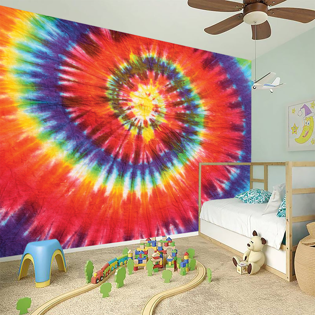 Colorful Hippie Tie Dye Print Wall Sticker