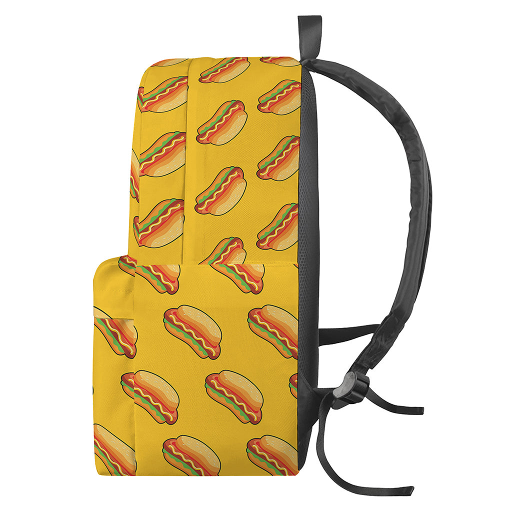 Colorful Hot Dog Pattern Print Backpack