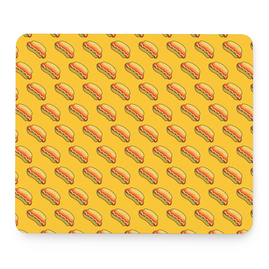 Colorful Hot Dog Pattern Print Mouse Pad