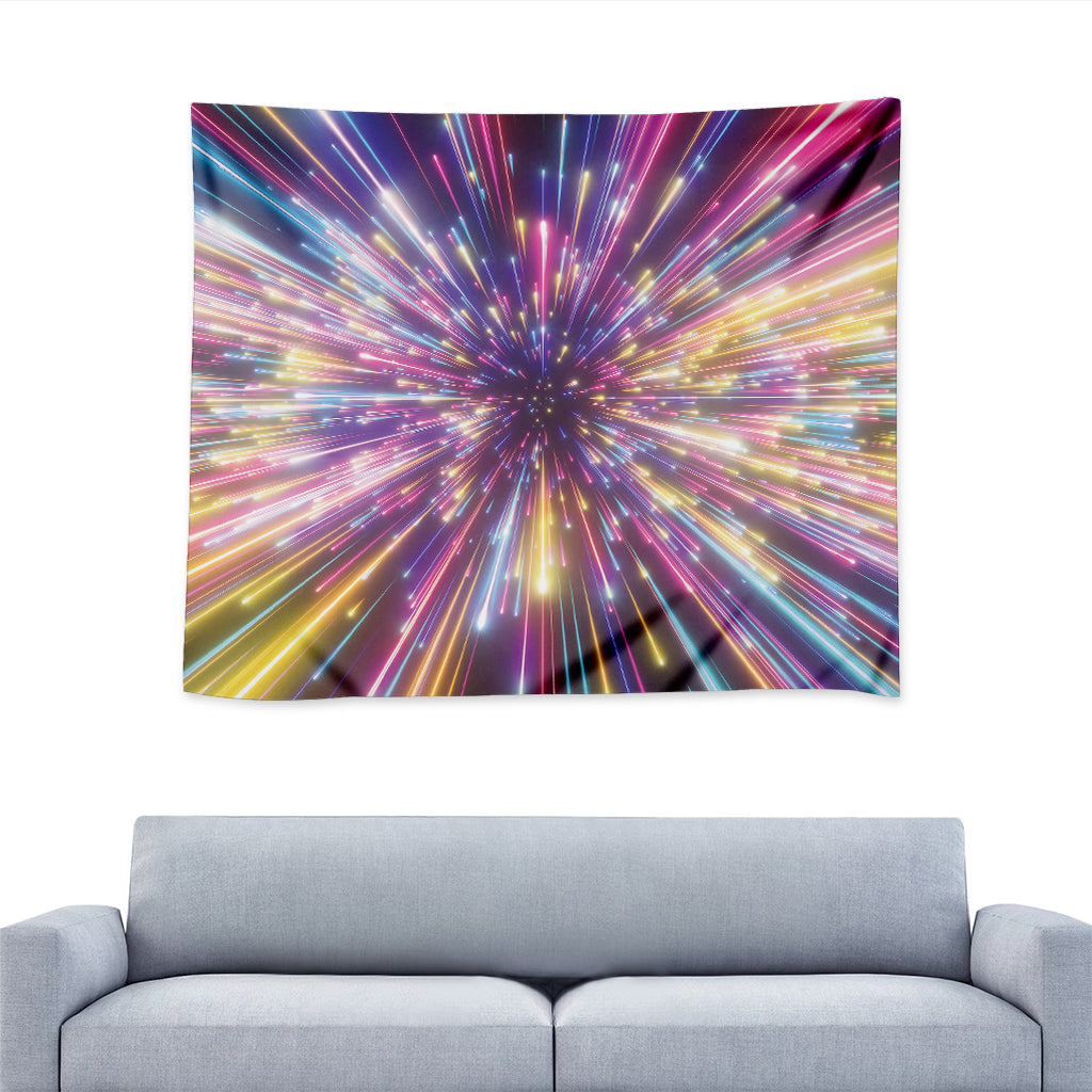Colorful Hyperspace Print Tapestry