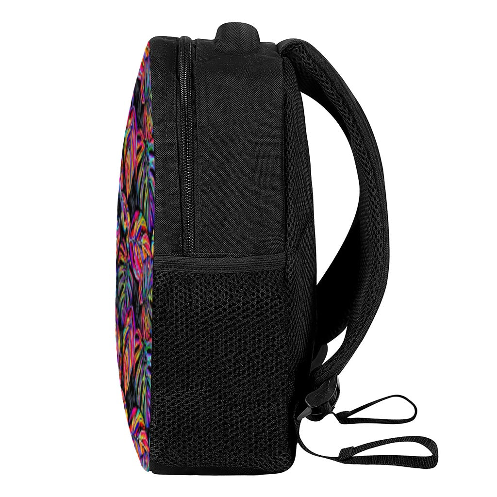 Colorful Leaf Tropical Pattern Print Casual Backpack