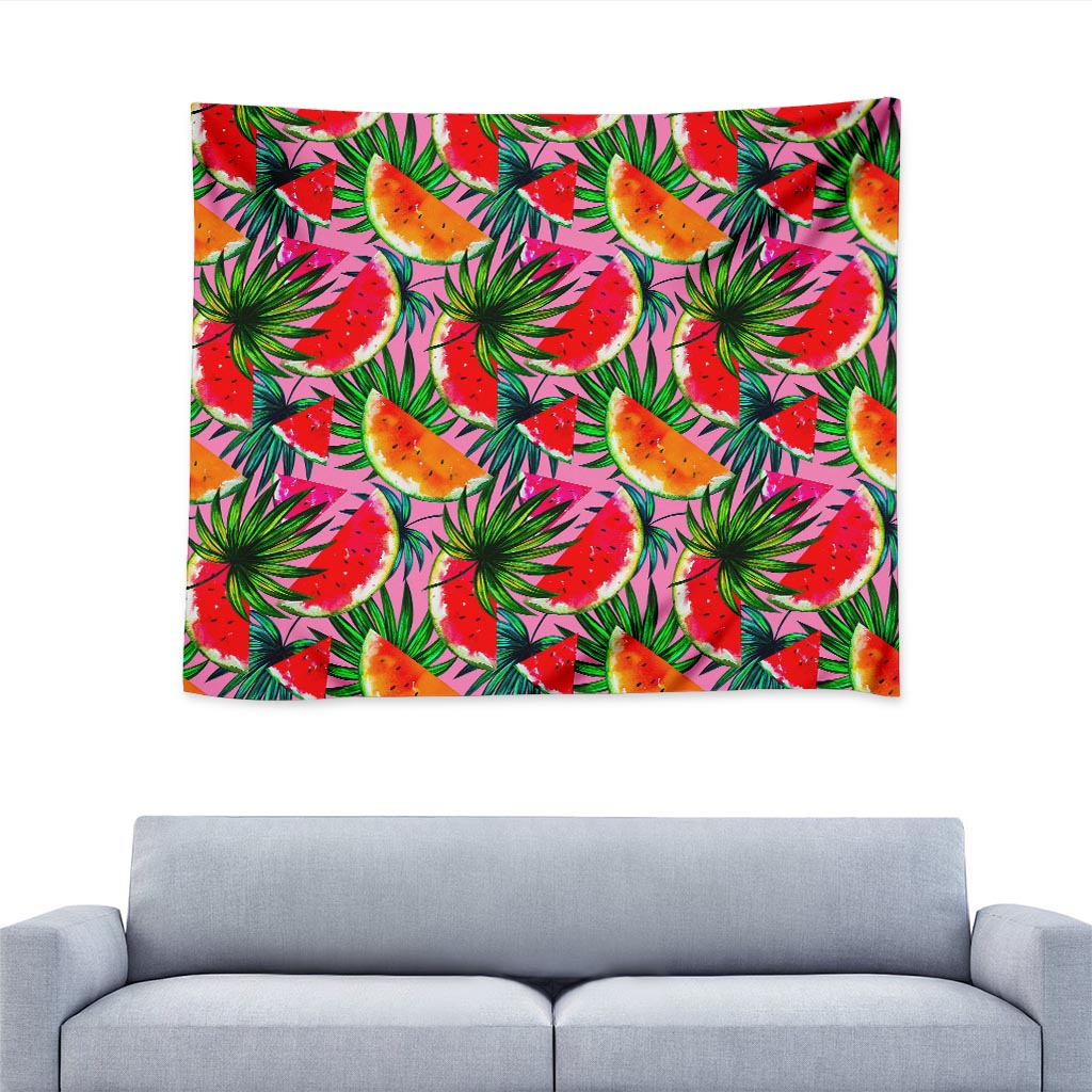 Colorful Leaf Watermelon Pattern Print Tapestry