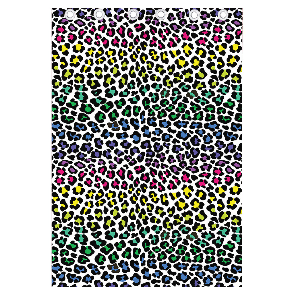 Colorful Leopard Print Curtain