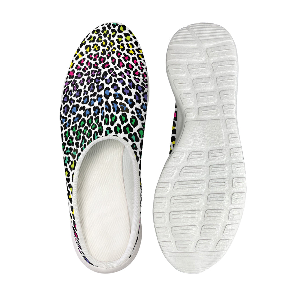 Colorful Leopard Print Mesh Casual Shoes