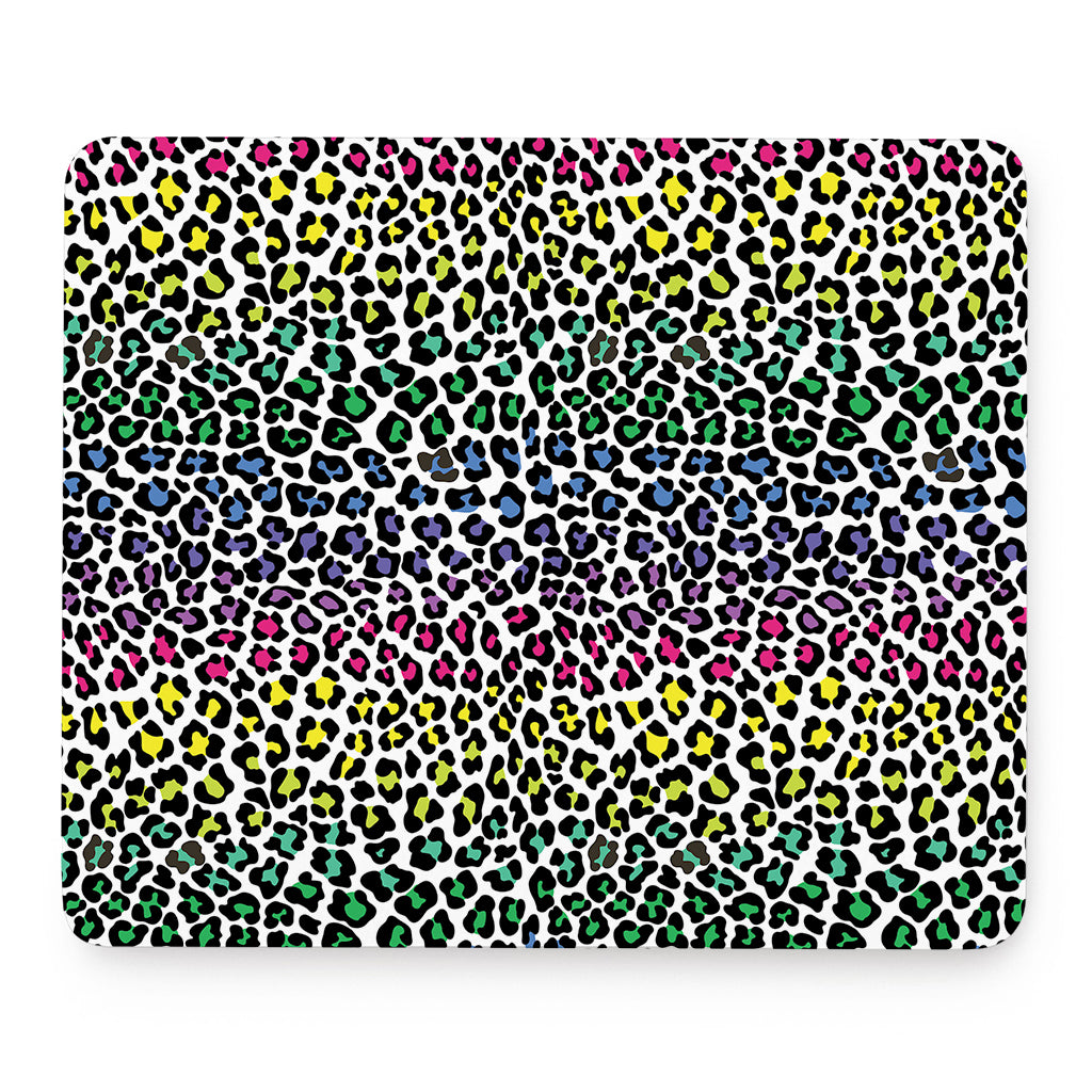 Colorful Leopard Print Mouse Pad