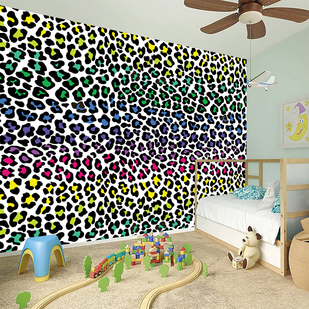 Colorful Leopard Print Wall Sticker