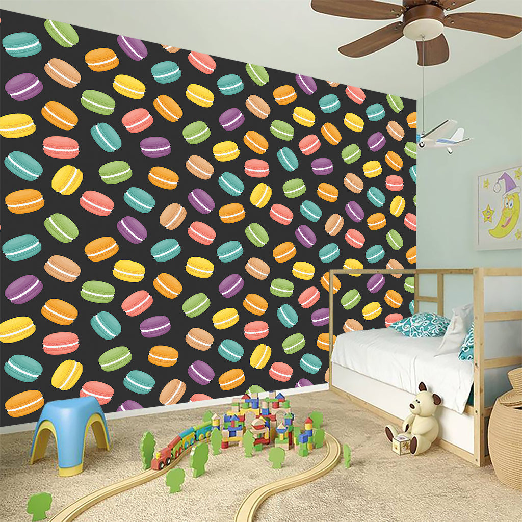 Colorful Macaron Pattern Print Wall Sticker