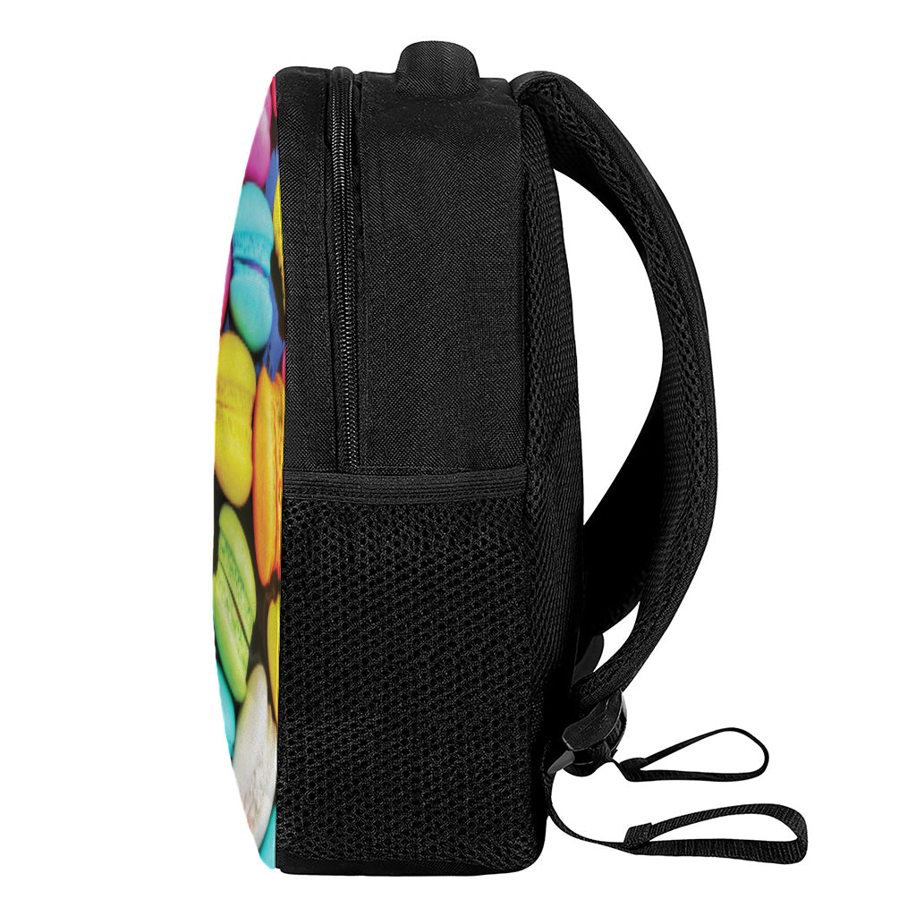 Colorful Macarons Print Casual Backpack