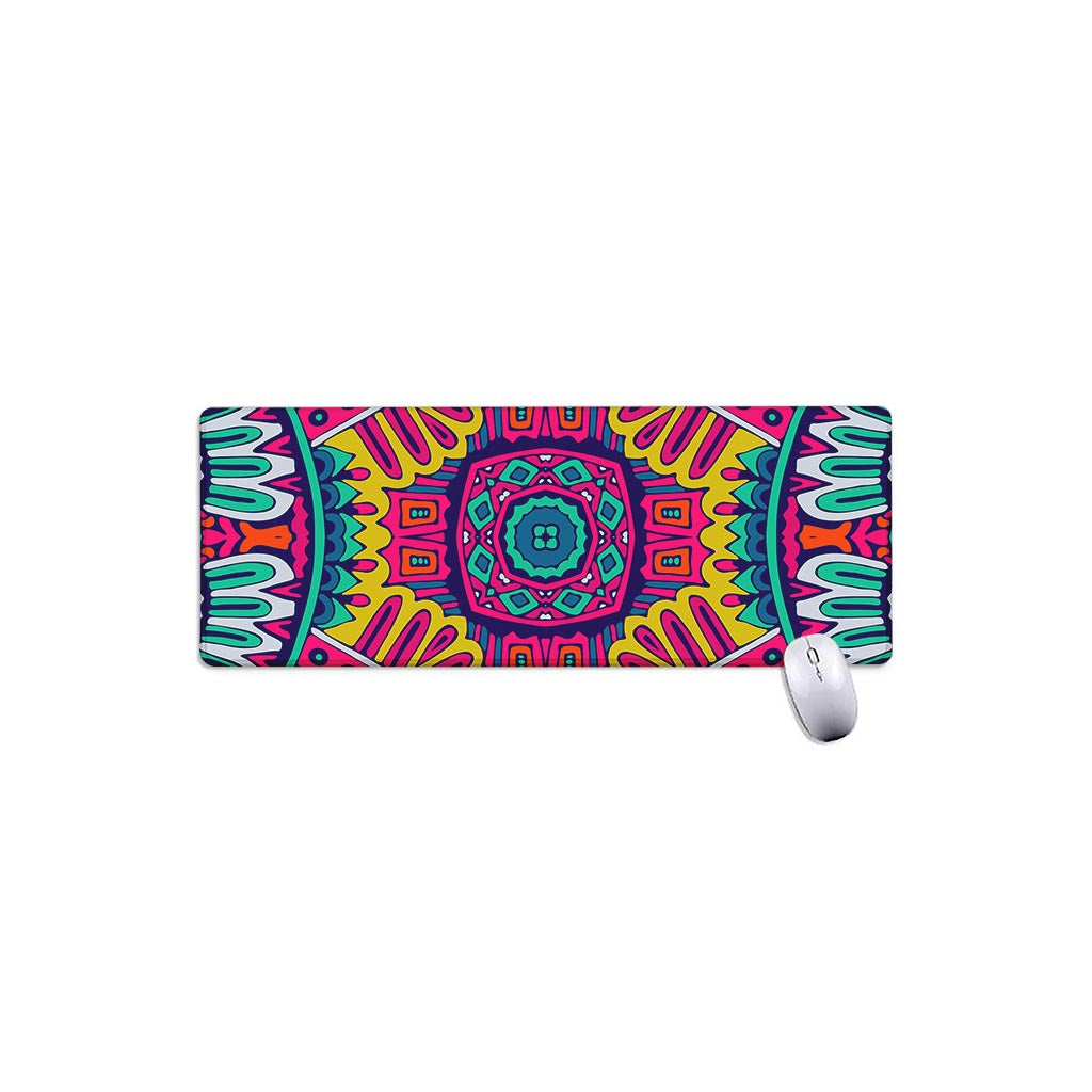 Colorful Mandala Bohemian Pattern Print Extended Mouse Pad