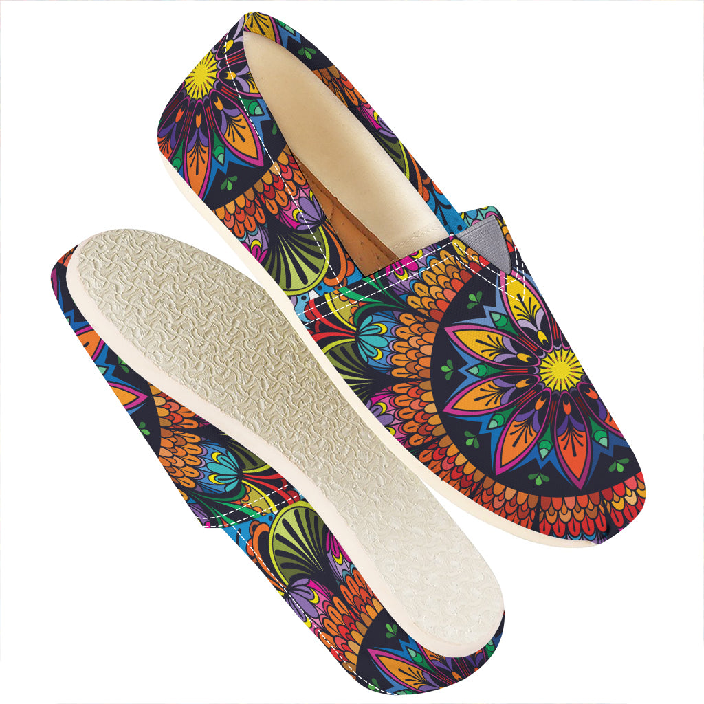 Colorful Mandala Print Casual Shoes