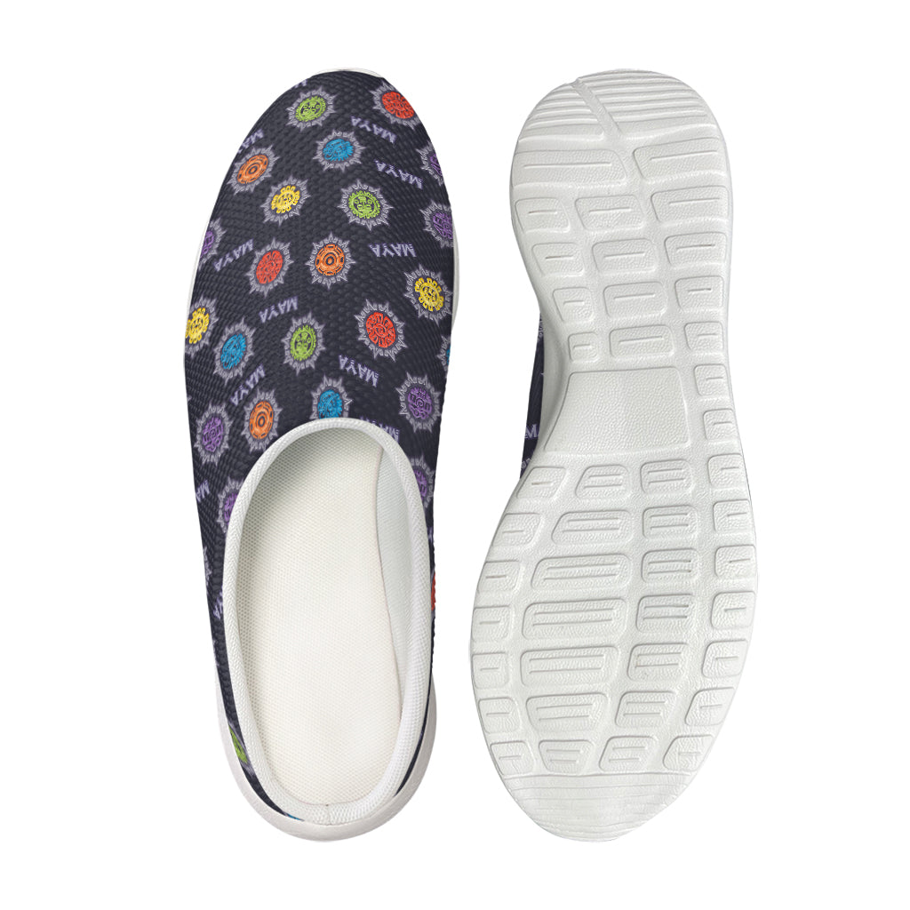 Colorful Maya Pattern Print Mesh Casual Shoes