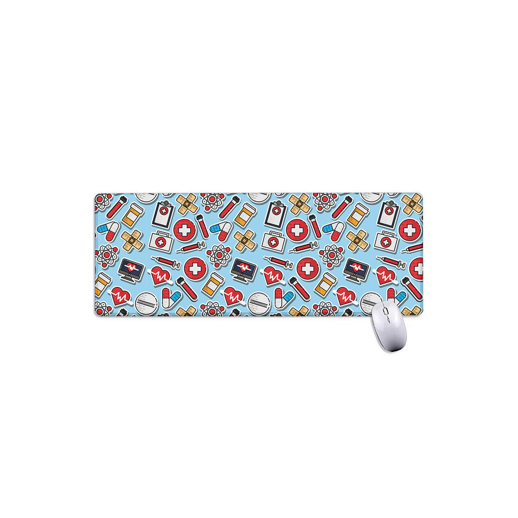 Colorful Medical Pattern Print Extended Mouse Pad