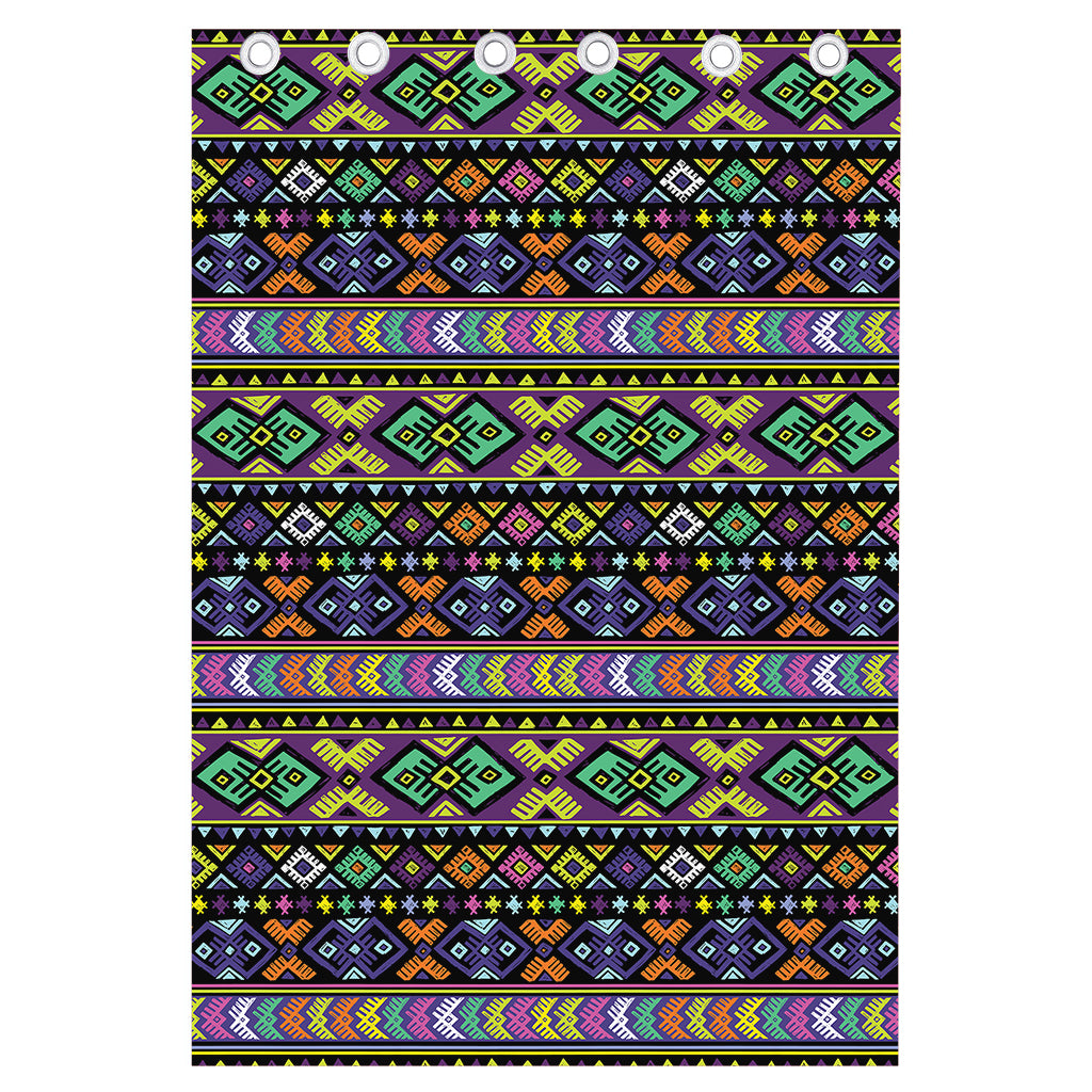 Colorful Native Navajo Tribal Print Curtain