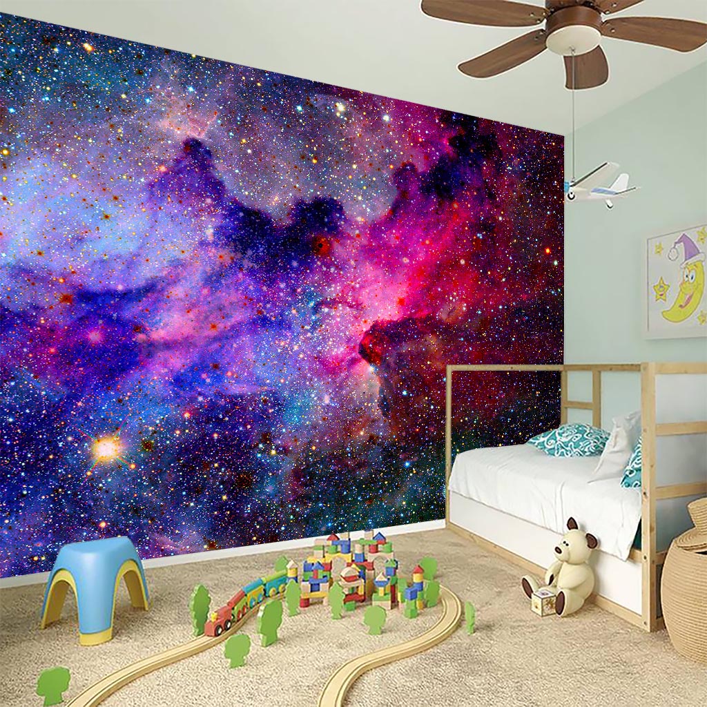 Colorful Nebula Galaxy Space Print Wall Sticker