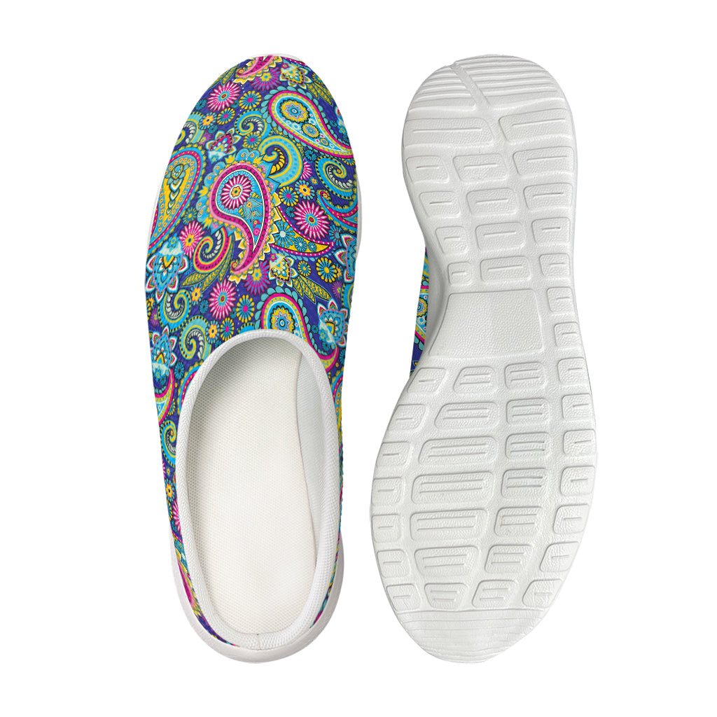 Colorful Paisley Pattern Print Mesh Casual Shoes