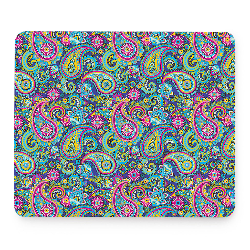 Colorful Paisley Pattern Print Mouse Pad