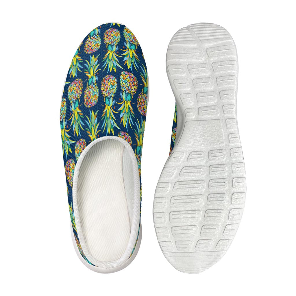 Colorful Pineapple Pattern Print Mesh Casual Shoes