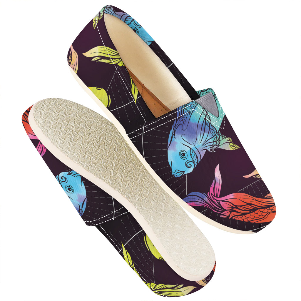 Colorful Pisces Sign Print Casual Shoes