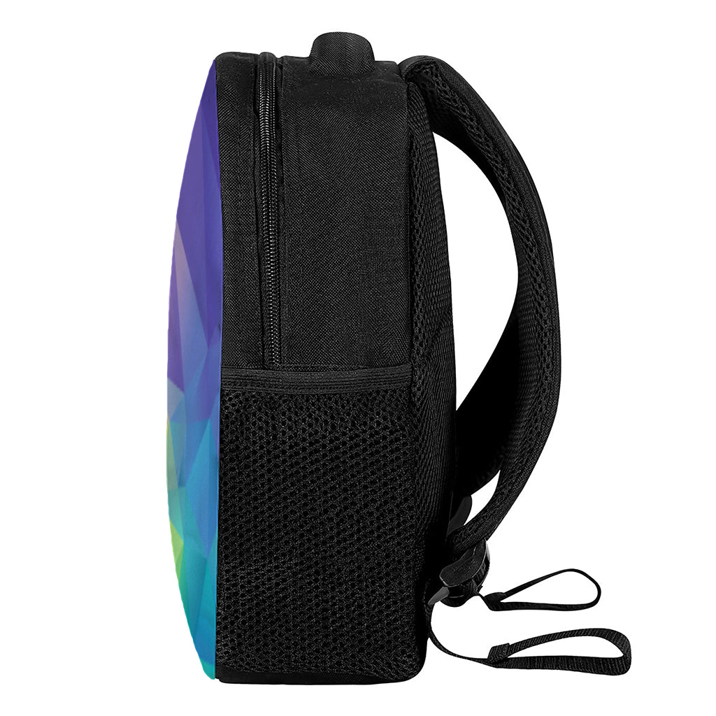 Colorful Polygonal Geometric Print Casual Backpack