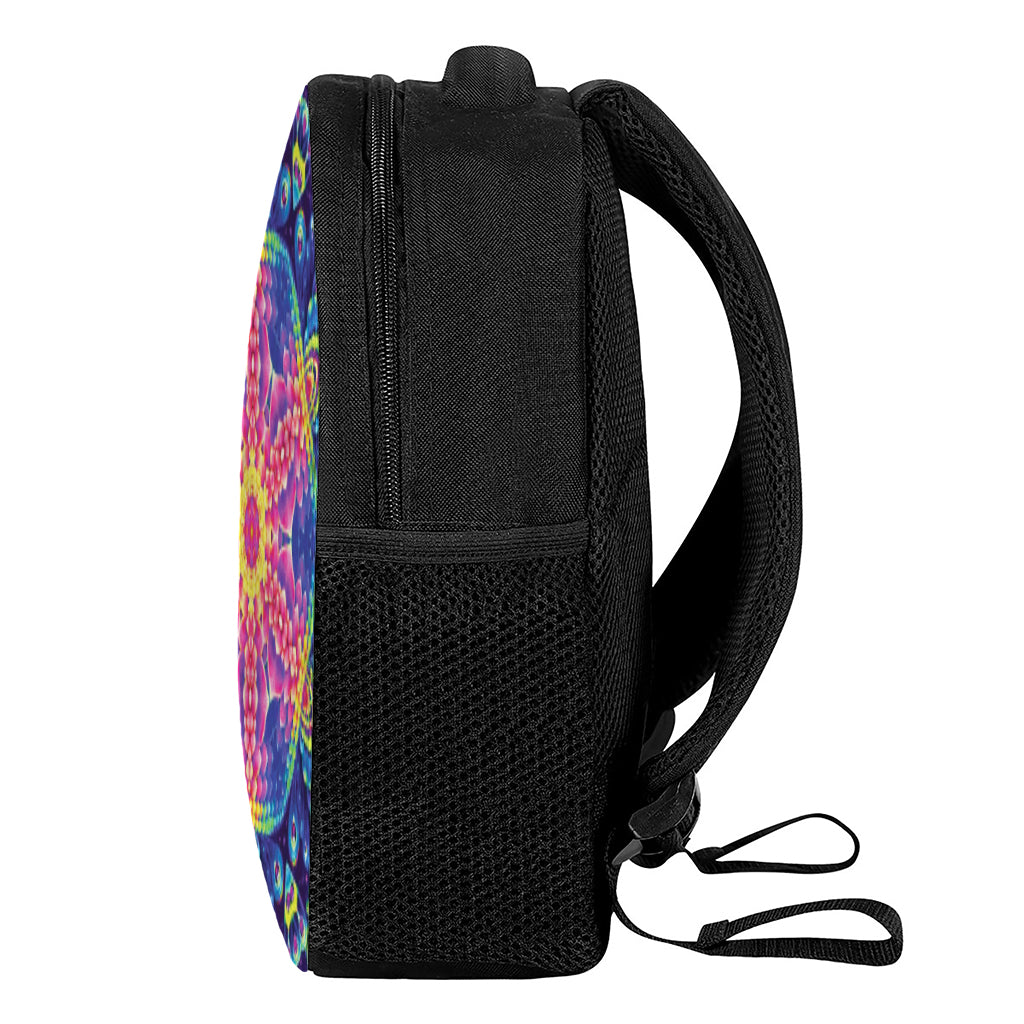 Colorful Psychedelic Kaleidoscope Print Casual Backpack