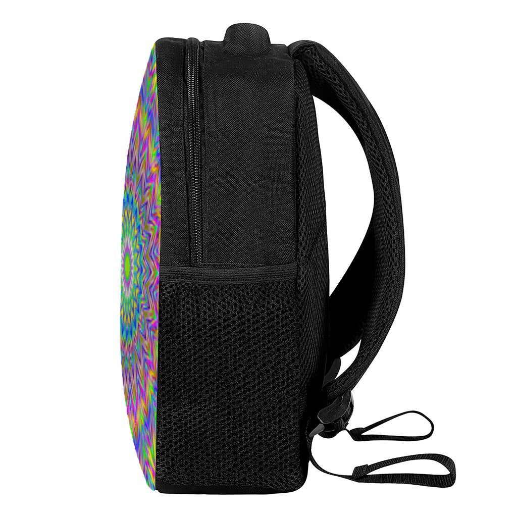 Colorful Psychedelic Optical Illusion Casual Backpack