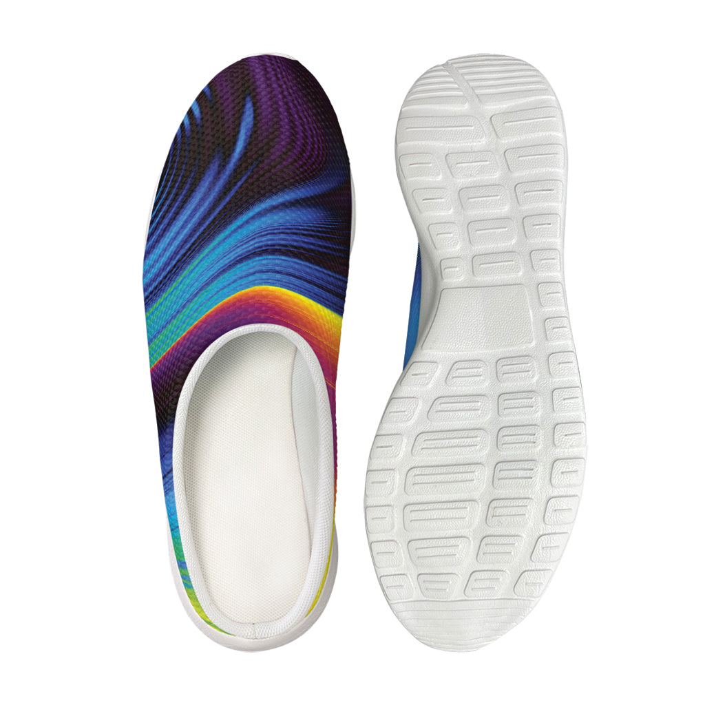 Colorful Psychedelic Print Mesh Casual Shoes