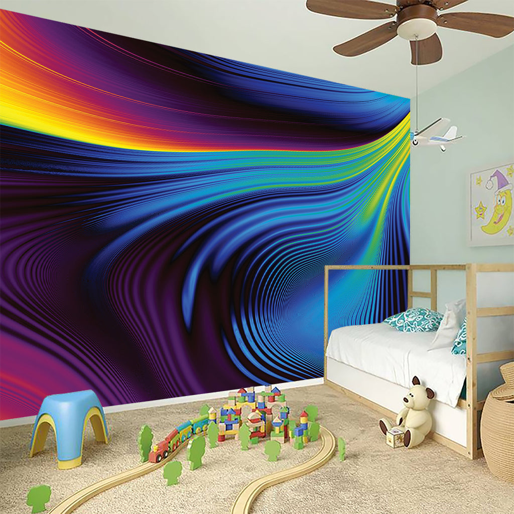 Colorful Psychedelic Print Wall Sticker