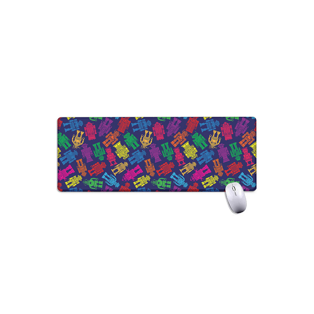 Colorful Robot Pattern Print Extended Mouse Pad