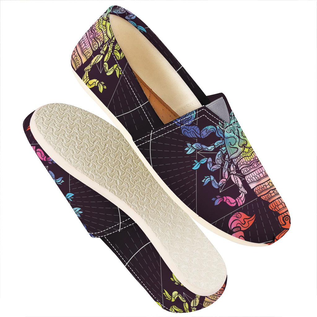 Colorful Scorpio Sign Print Casual Shoes