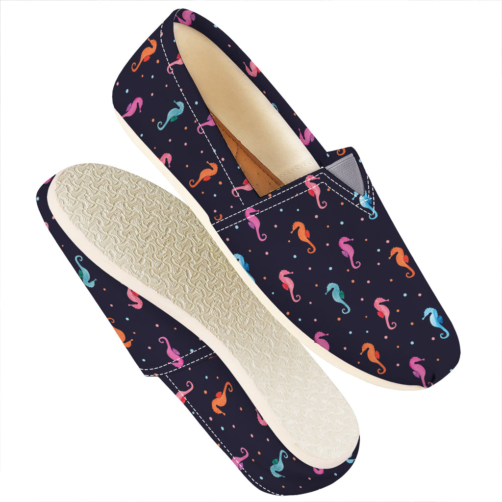 Colorful Seahorse Pattern Print Casual Shoes