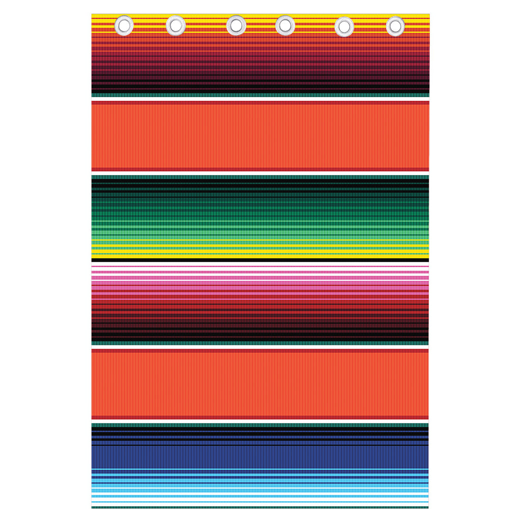 Colorful Serape Blanket Pattern Print Curtain