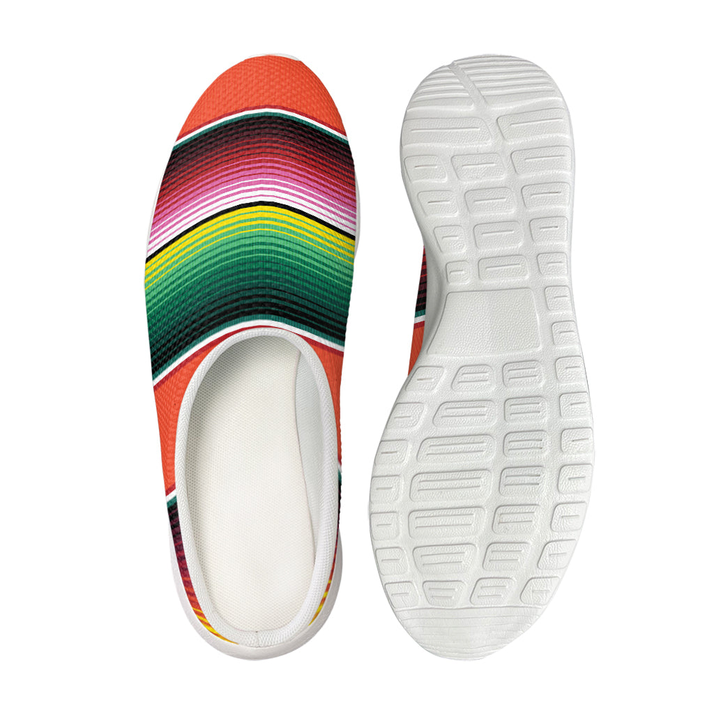 Colorful Serape Blanket Pattern Print Mesh Casual Shoes