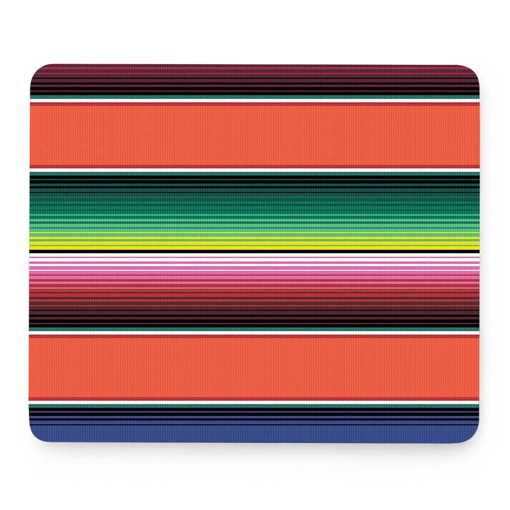 Colorful Serape Blanket Pattern Print Mouse Pad