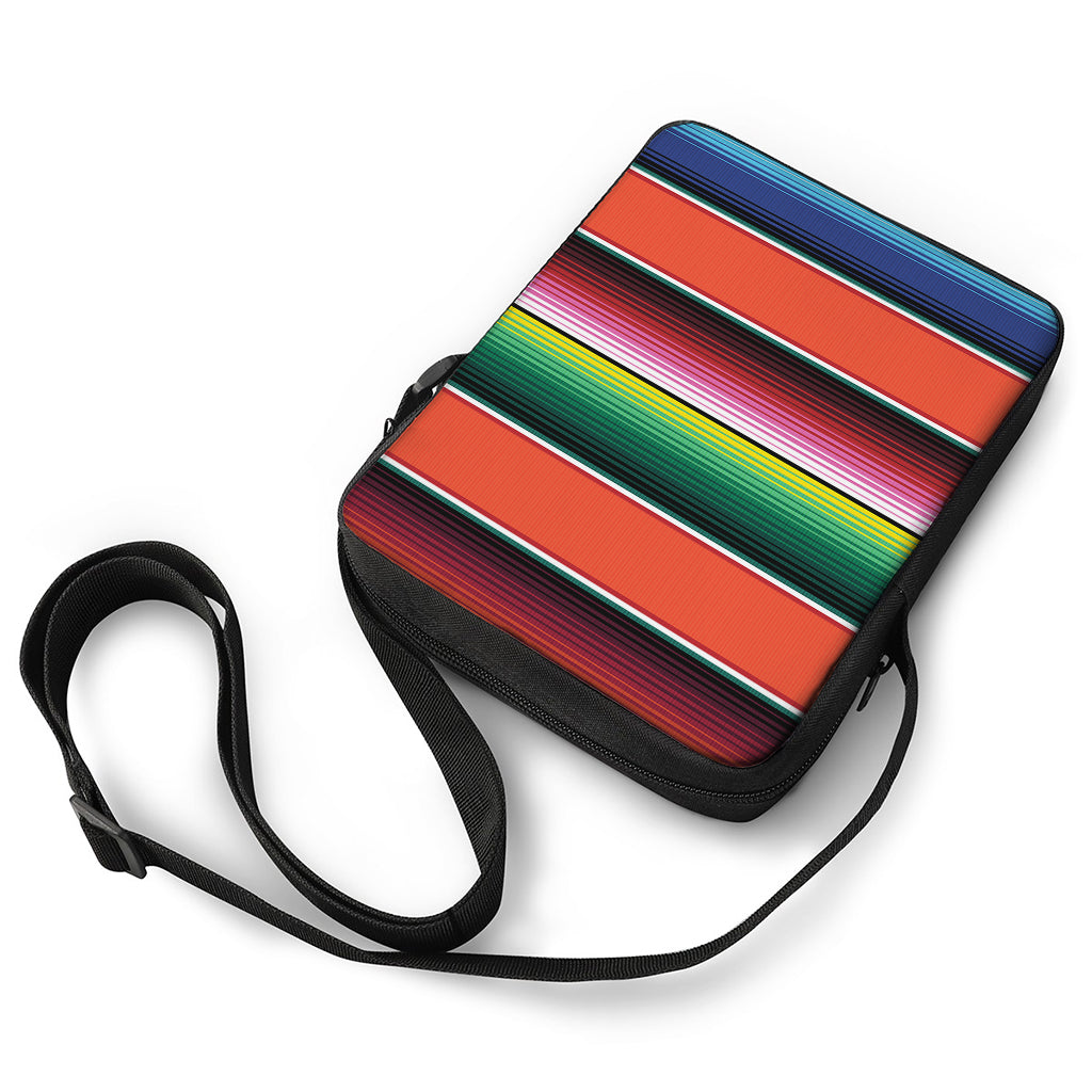 Colorful Serape Blanket Pattern Print Rectangular Crossbody Bag