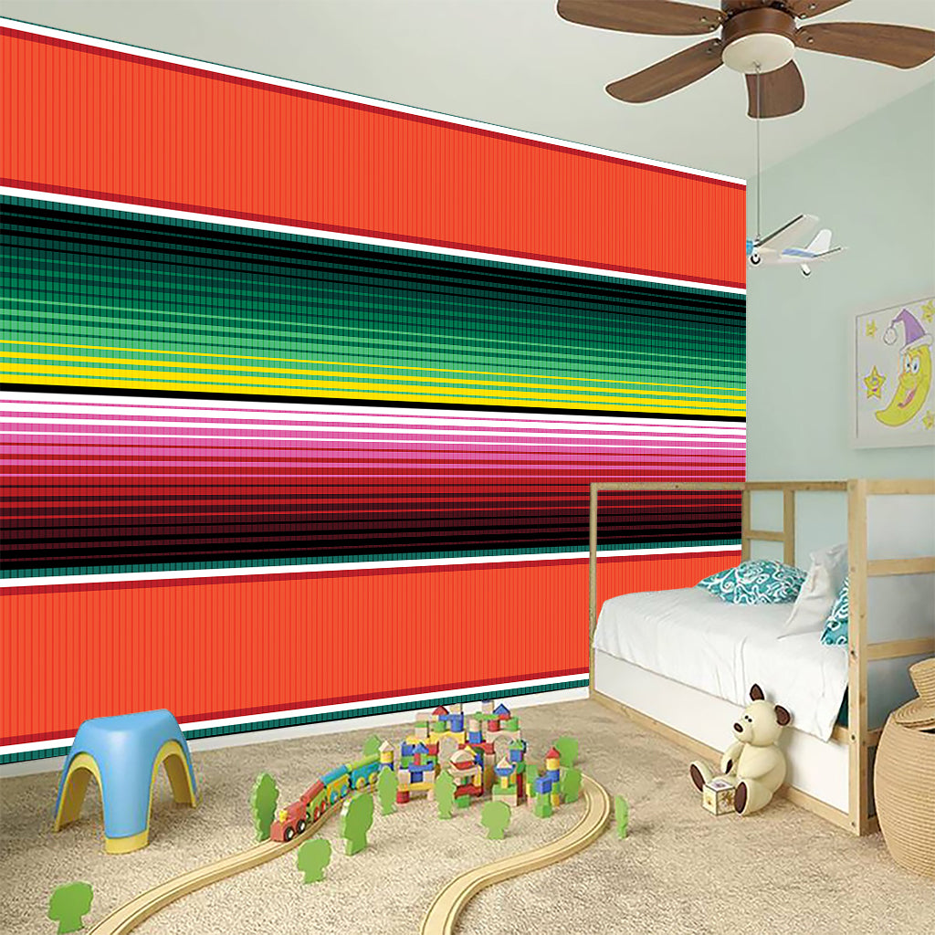 Colorful Serape Blanket Pattern Print Wall Sticker