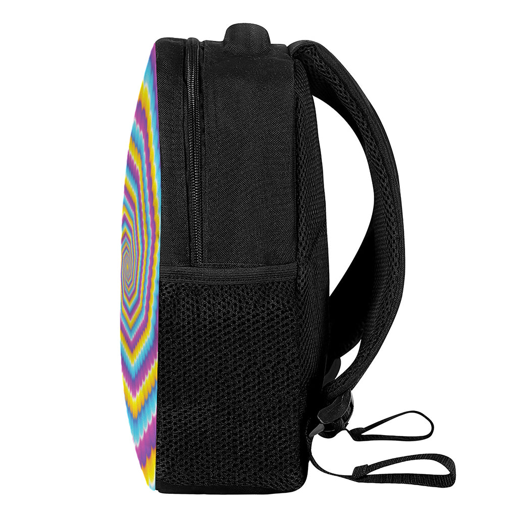 Colorful Spiral Illusion Print Casual Backpack