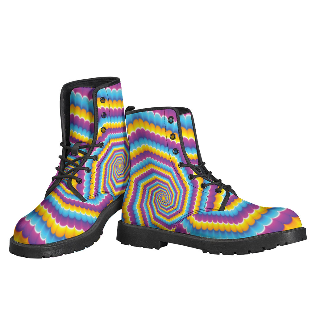 Colorful Spiral Illusion Print Backpack