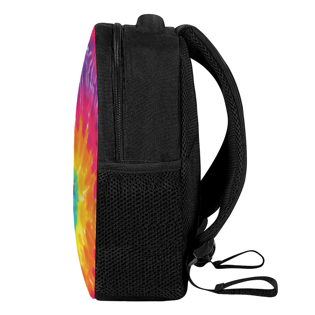 Colorful Spiral Tie Dye Print Casual Backpack