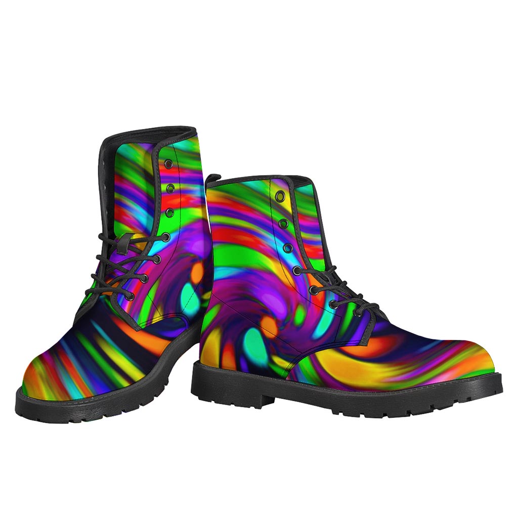 Colorful Spiral Trippy Print Backpack