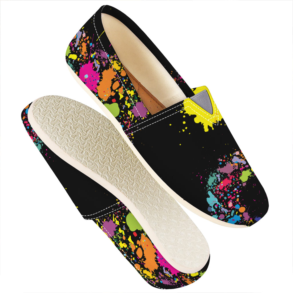Colorful Splash Yin Yang Print Casual Shoes