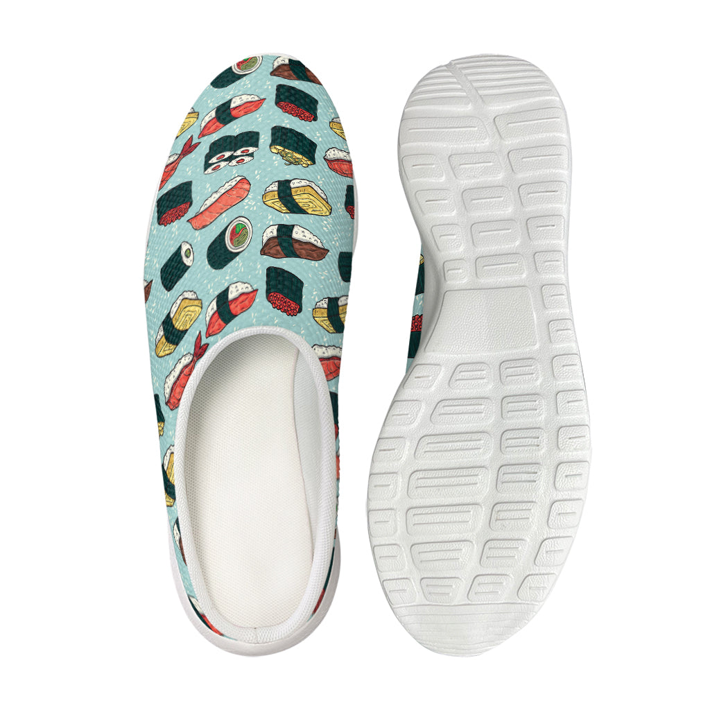 Colorful Sushi And Rolls Pattern Print Mesh Casual Shoes