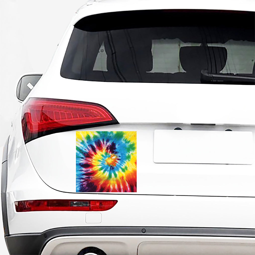 Colorful Tie Dye Print Car Sticker