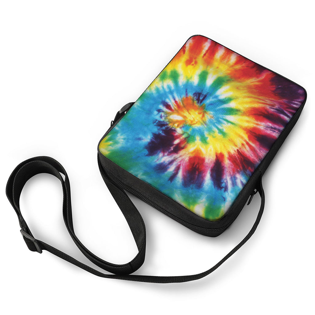 Colorful Tie Dye Print Rectangular Crossbody Bag