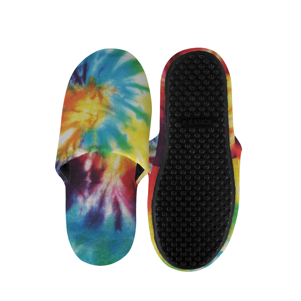 Colorful Tie Dye Print Slippers