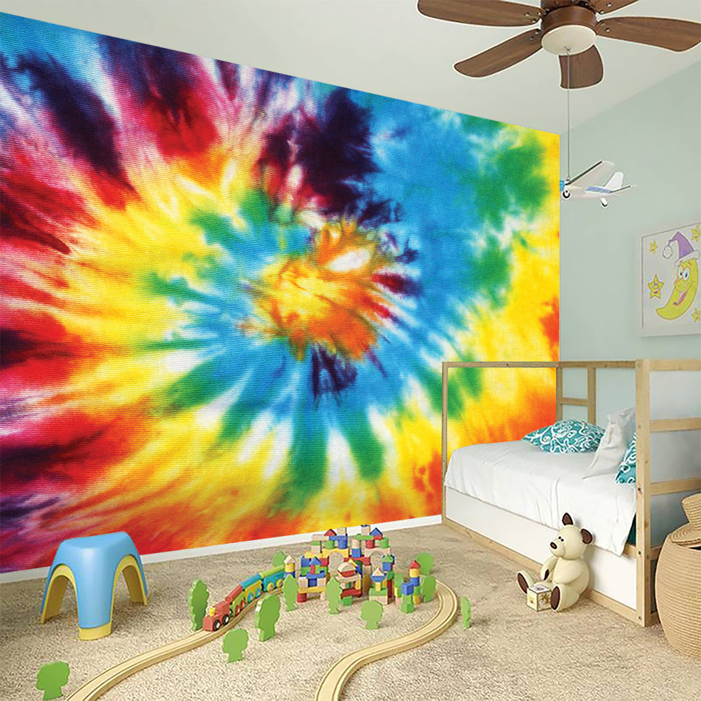 Colorful Tie Dye Print Wall Sticker